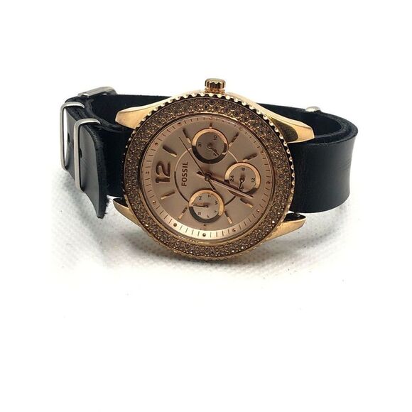 Fossil ES3590 Women's Analog Dial Quartz Genuine Watch With Custom Band LP256 - Picture 5 of 9